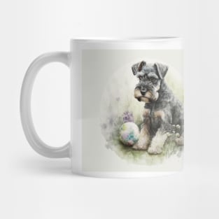 Miniature Schnauzer Watercolour Painting Mug